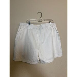 banana republic womens linen blend shorts white size XL